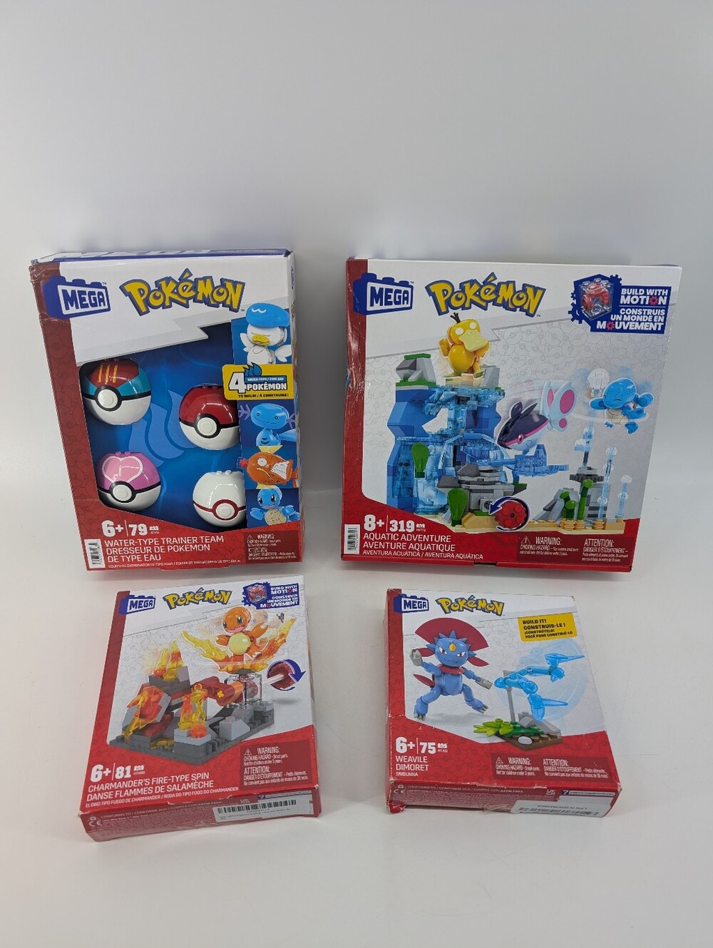 Mega Bloks Pokemon Building Sets Aquatic Adventure Water Trainer Set Charmander